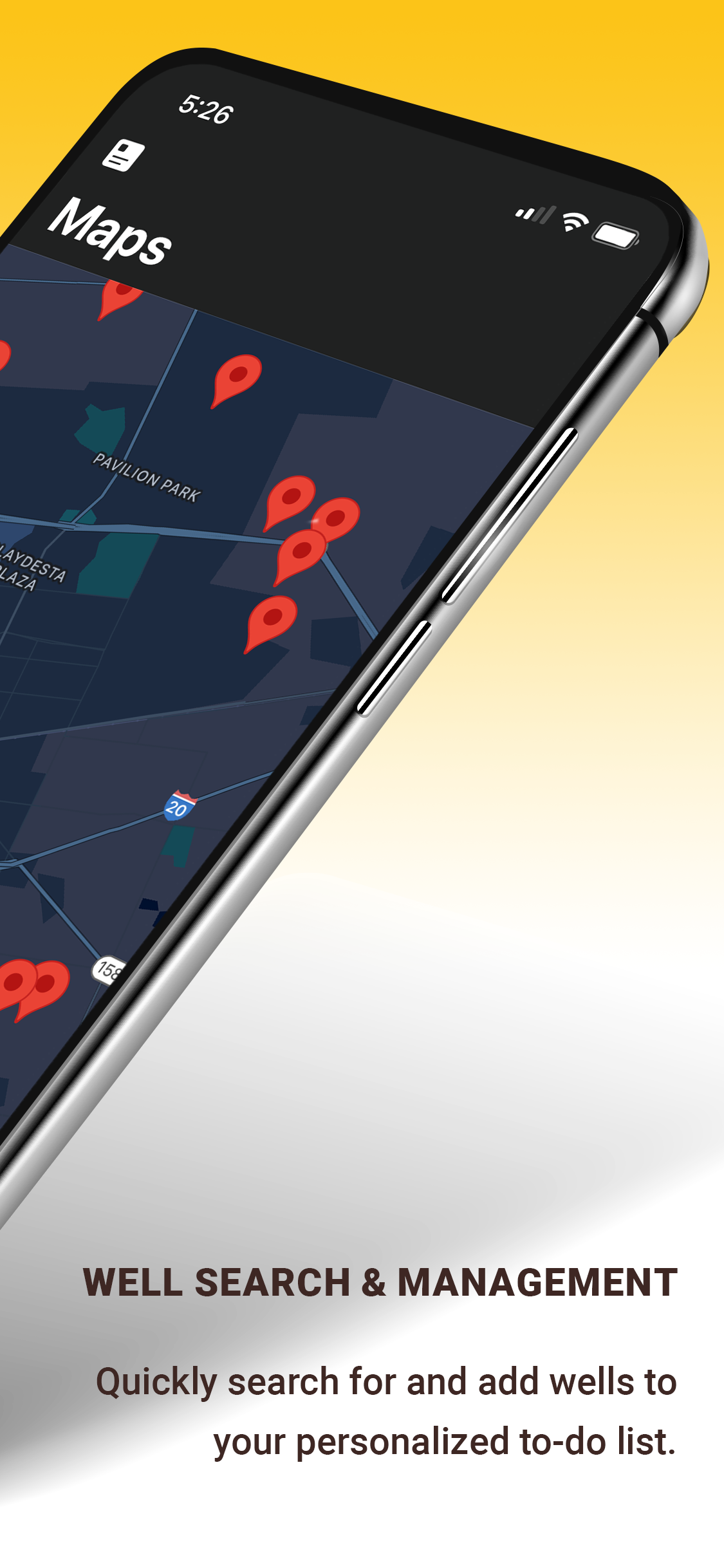 Wildcatters map — find wells once, shared with everyone